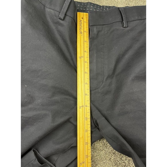 Banana Republic Pants Mens 30x32 Straight Leg Standard Fit Flat Front Dark Blue - Picture 6 of 9